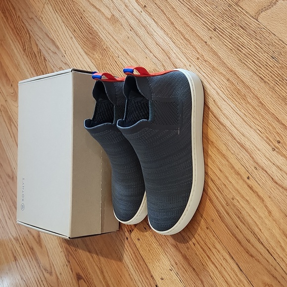 Rothy's The Chelsea Sneaker Slip On Boots Size 6.5 in Fog Melange - Picture 2 of 12
